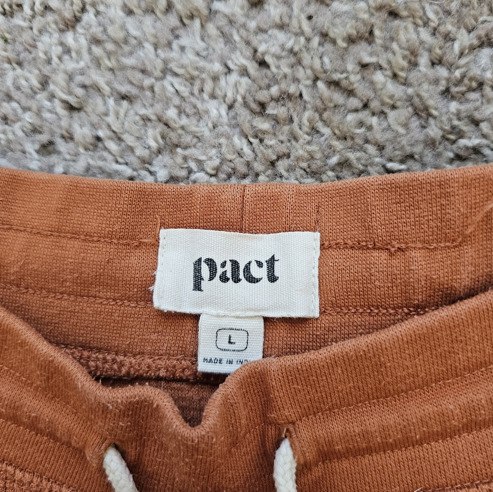 Pact Women's Two-Piece Thermal Pajama Set in Rust - Picture 8 of 9